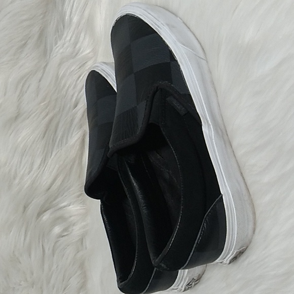 Like New Unisex Checkered Vans Shoes Sz.8 Womens Sz.9.5 Worn 1 or 2x Max - Picture 9 of 14